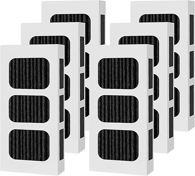 6 PACK Refrigerator Air Filter Replacement for PAULTRA2, Compatible with Frigidaire Pure Air Ultra 2, Pure air Ultra II, and Electrolux 242047805, 5303918847, EAP12364179