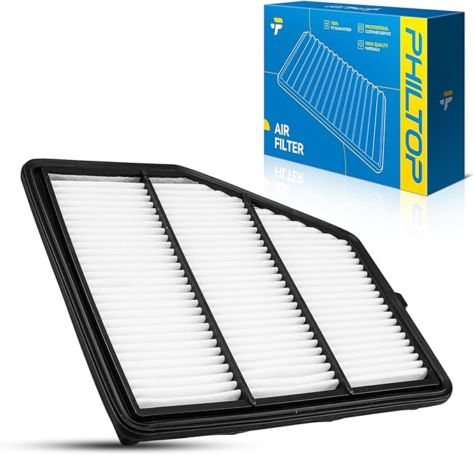 PHILTOP Engine Air Filter, Compatible with CA12551 Nissan Altima 2019, 2020, 2021, 2022, 2023, 2024, 2025, Rigid Panel Filter for Improved Engine Airflow