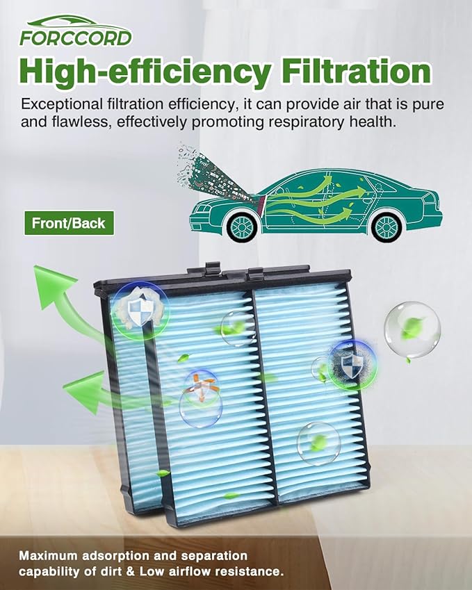 2-Pack Cabin Air Filter Fits for Mazda 3 (2019-2026) / CX-30 (2020-2026) Cabin Filter Replacement BDTS-61-J6X BDTS61J6X Car Accessories