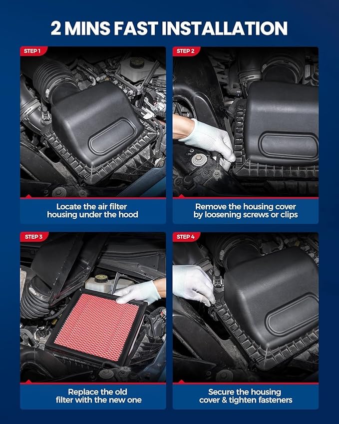 KAX Premium Engine Air Filter, CA10910 Replacement for Mitsubishi Outlander Sport 2013-2026, Outlander 2014-2020, Lancer(After 7/12/2013), Advanced Air Filter Media, Increased Acceleration
