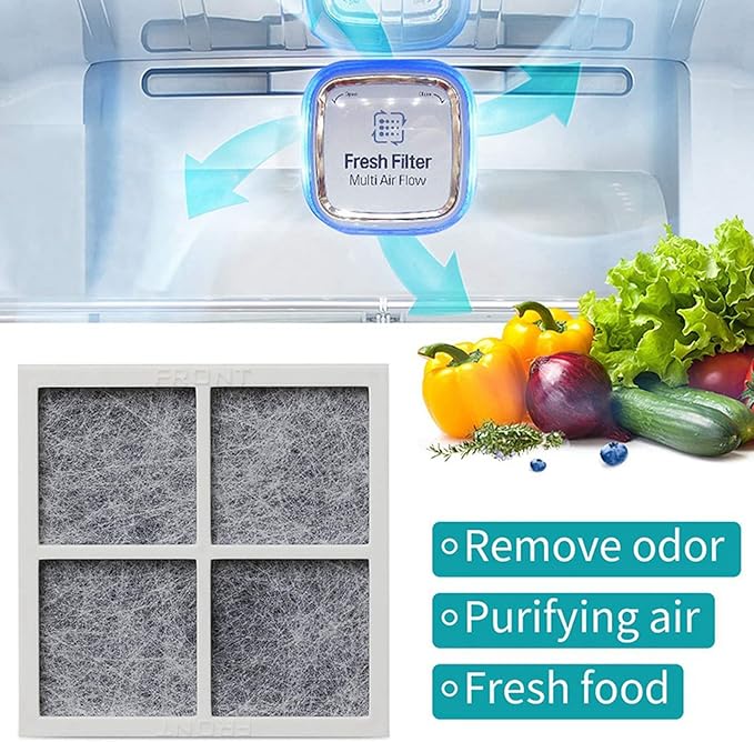 SEISSO LT120F Fresh Refrigerator Air Filter Replacement for LG, Compatible with Kenmore - Freshen up Refrigerator Air, Absorb Odors - 9 Packs
