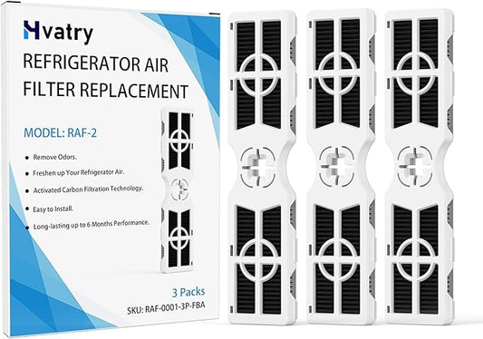FRGPAAF2 Refrigerator Air Filter for Frigidaire PureAir AF-2 - Remove Odors with Carbon Technology - Compatible with Frigidaire Gallery Fridges, FRPAKRF, FRSS2323AS, FRFN2823AS, FRFC2323AS - 3 Packs