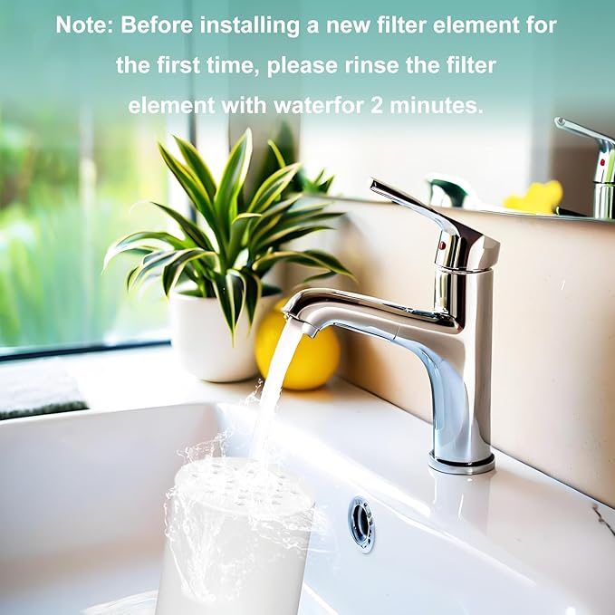 Water Replacement Filter for Shower Head,Compatible with Kitsch Shower Head Cartridge,for Hard Water Remove Chlorine and Harmful Substances.（3 Pack）
