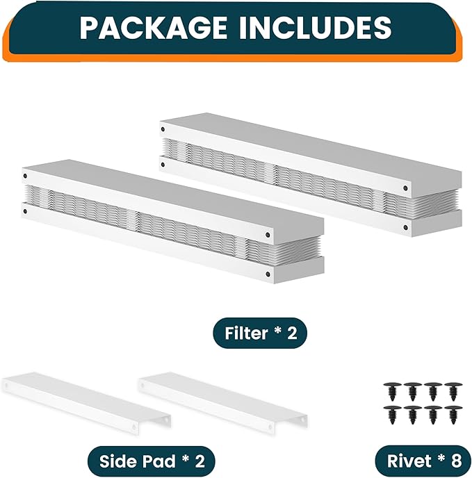2-Pack 16x20x4 Air Filter Compatible with Honeywell FC100A1003, MERV 13 HVAC Furnace Filter Replacement, Actual Size:15.94"x19.75"x4.38"