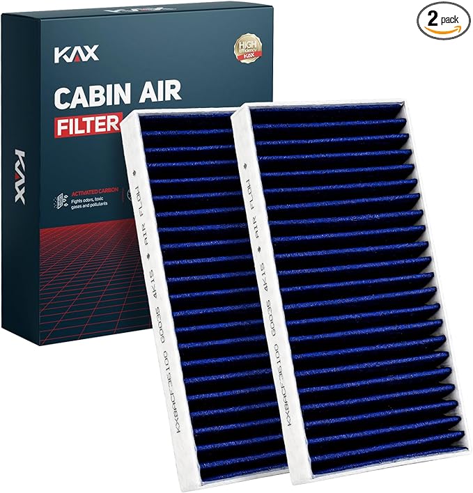KAX Premium Cabin Air Filter, CF10747 Replacement for 2008-2012 Liberty, 2007-2011 Nitro, Strong Adsorption w/Upgraded Activated Carbon, Pack of 2