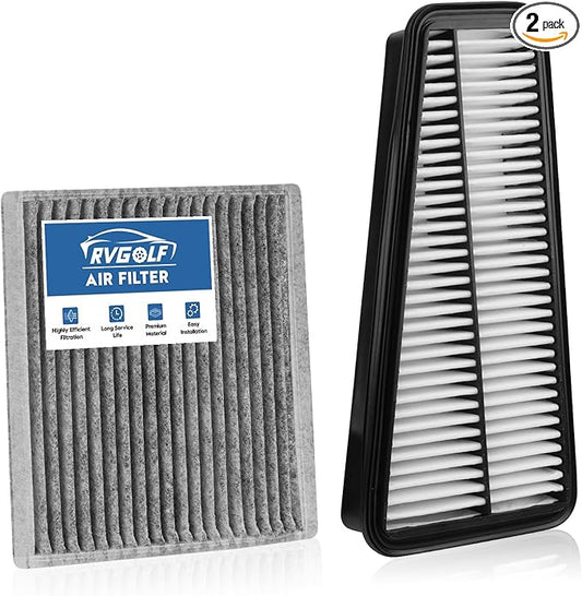Engine+Cabin Air Filters Kit Only Fit Gas Version for 2003-2009 Toyota 4RUNNER 4.0L(Not for 4.7L), 2007-2009 FJ CRUISER 4.0L Engine Air Filter Automotive Accessories Replace CF9846A CA9683