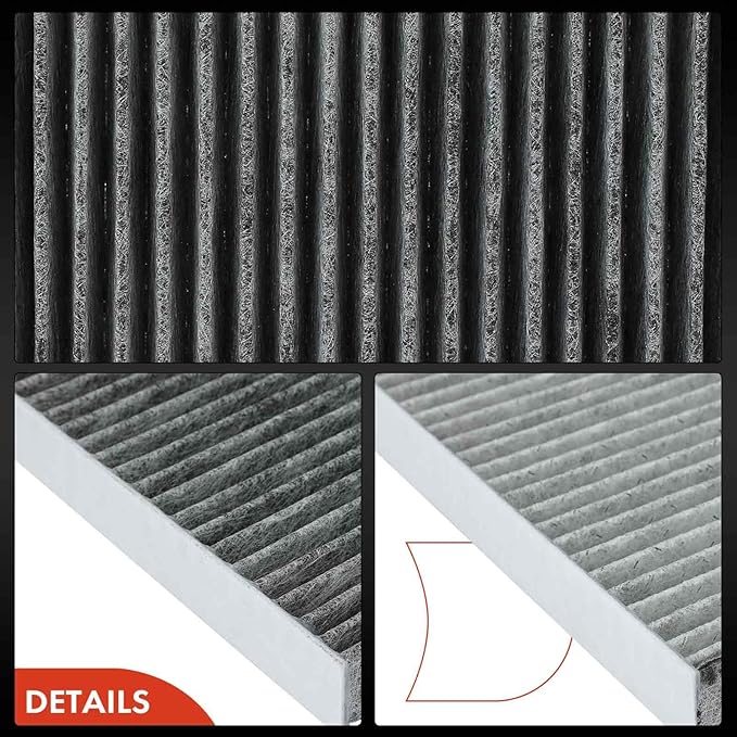 A-Premium Cabin Air Filter with Activated Carbon Compatible with Ford Mustang 2005-2014, Replace# 4R3Z19N619AA