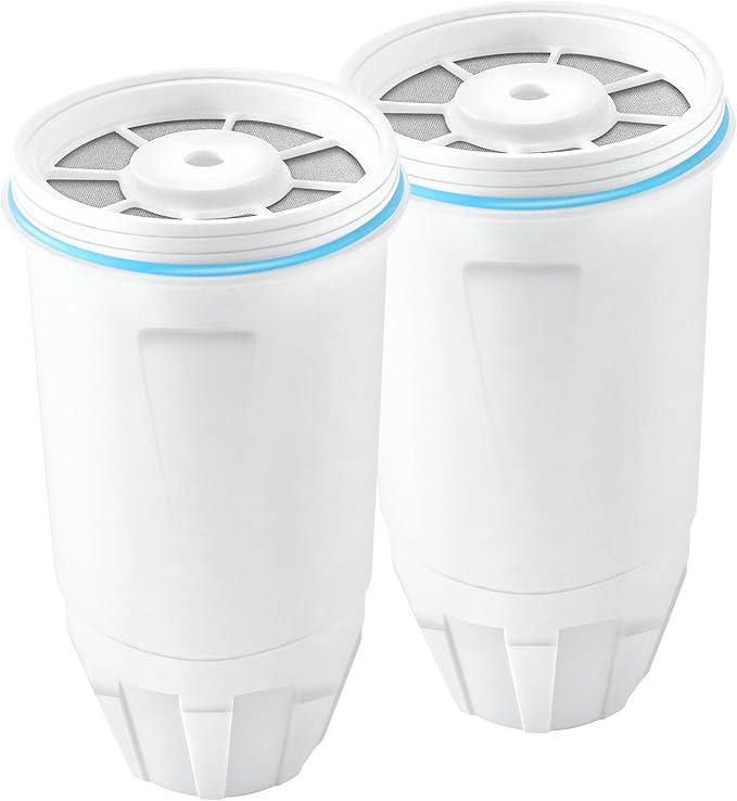 Water Filters Replacement for Z-ero Water Pitchers and Dispenser, 0 TDS Premium Filtration, Reduce Lead/Chromium/PFOA/PFOS - Improve Tap Water Taste (Pack of 2 by TOMOON)