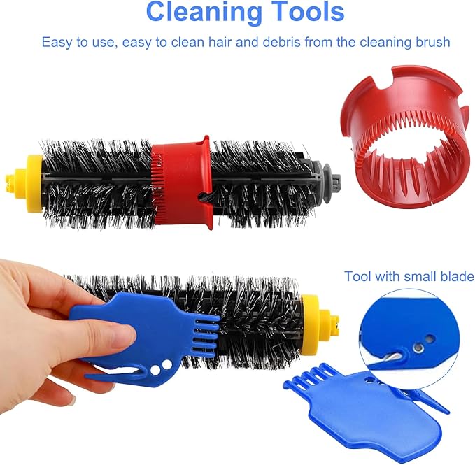 For Roomba 600 Series Replacement Parts 32Pcs, Combo Kit with Side Brush and Filters,Brushroll for Pet Hair Carpets Hard Floors, Compatible with iRobot 600 610 620 630 650 675 680 690 692 694 500 595