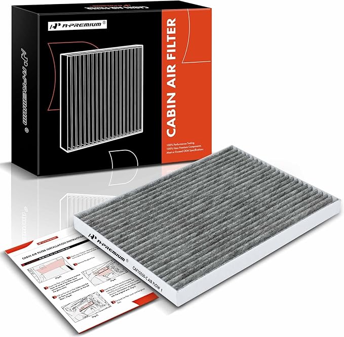 A-Premium Cabin Air Filter with Activated Carbon Compatible with Nissan Sentra 2007-2012, Rogue 2008-2013, Rogue Select 2014-2015, Replace# 999M1VS007