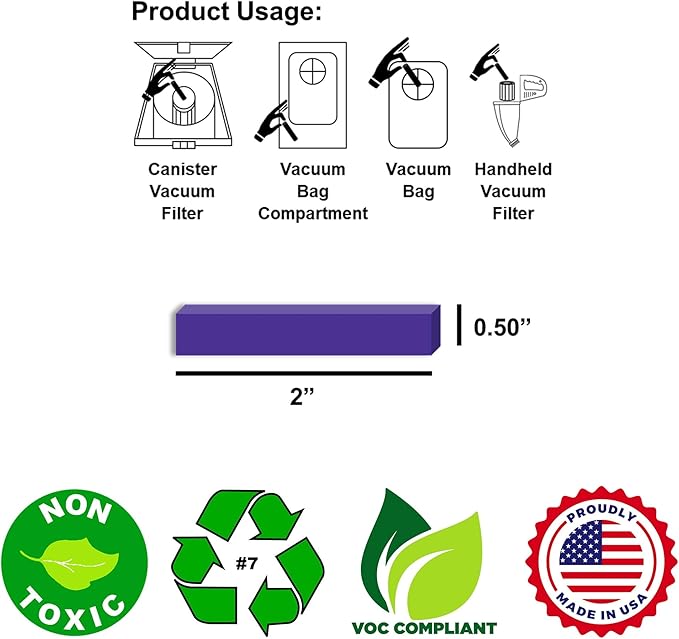 Vacuum Stix, Vacuum Deodorizer & Air Freshener Sticks for All Vacuums, Long-Lasting Vacuum Cleaner Deodorizer, Non-Toxic, Made in USA (4-Pack (16 Stix), Spring Blossoms)
