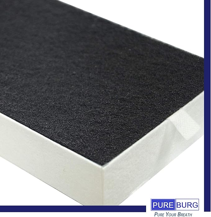 PUREBURG HRF201B True HEPA Replacement Filter Compatible with Honeywell HHT270 HHT270W HHT290 HEPAClean Series Air Purifiers Part HRF201B Type U,H13 Activated carbon 2-IN-1 Air Clean,2-Pack