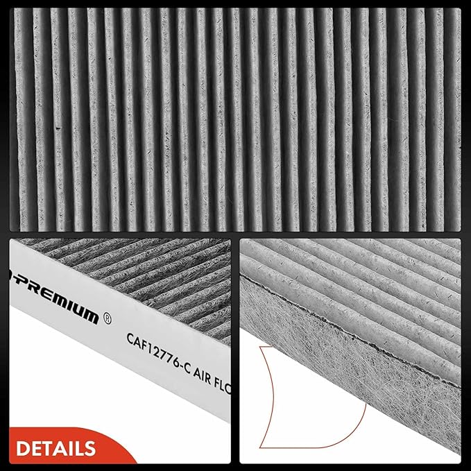 A-Premium Cabin Air Filter with Activated Carbon Compatible with Ford Ranger 2019 2020 2021 2022 2023 2.3L, Replace# KB3Z19N619A