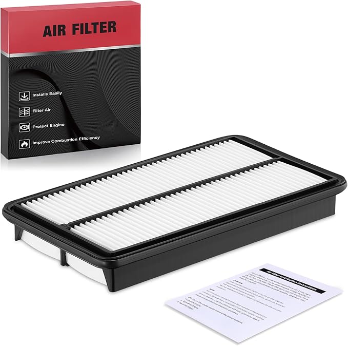 BDFHYK Engine Air Filter CA10013 Compatible with Acura MDX 2007-2009, Compatible with Honda Odyssey 3.5L 2005-2010, Pilot 3.5L 2009-2015 V6 Engine, Rigid Panel, Replace# 17220RGLA00