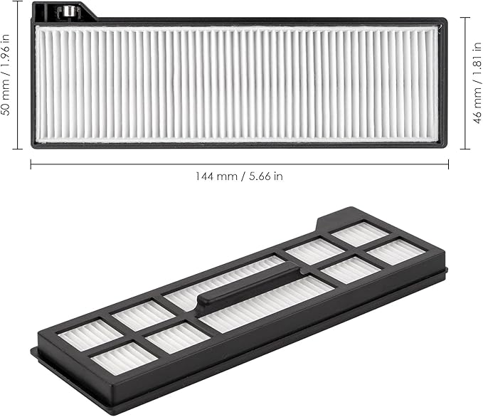 (8 Pack) HEPA Filters Compatible With X10 Pro Omni Robot Vacuum Cleaners, Replacement Parts 8 Filters