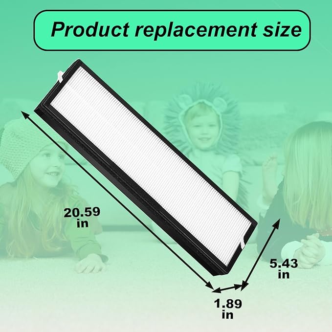HFD320 Replacement Filter Compatible with Honeywell Air Genius 3,4,5,6 Series Air Purifiers-Models HFD300, HFD310, HFD320,HFD360,HFD314, HFD323CV1, HFD323-TGT,HFD324 （1+2）
