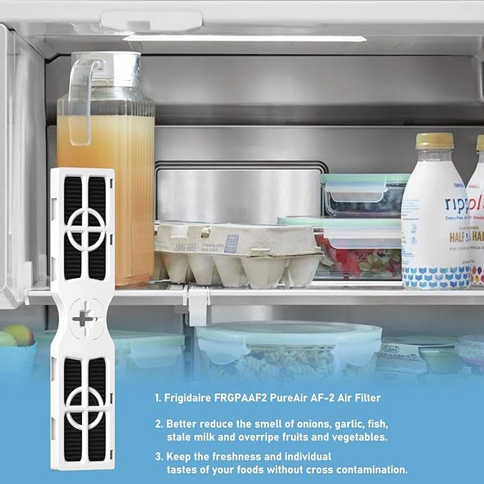 Ontheone 4-Pack FRGPAAF2 PureAir AF-2 Air Filters Replacement Compatible with Frigidaire FRGPAAF2 PureAir AF-2 Air Filter, FRFC2323AS, FRFC232LAF, FRFC233LAF, FRFG2323AF, FRFN2823AS Filter for Air