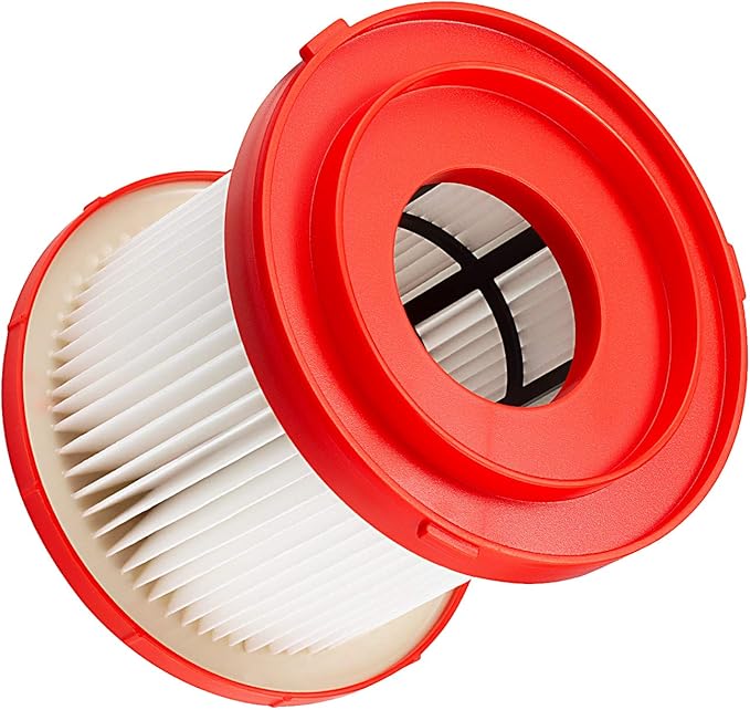 2 Pack Wet Dry Vacuum HEPA Filter Replacement 49-90-1900 Compatible with Milwaukee Cordless Vacuum - for Milwaukee Cordless M18 0780-20 0880-20