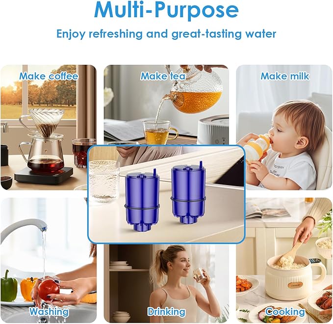 Faucet Water Filter Replacement Fit for All PUR, for PUR Plus Faucet Filtration Systems, NSF Certified Water Filter Compatible with Pur RF-9999, 3 Pack