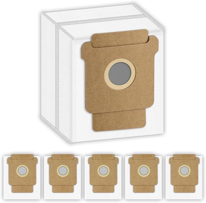 (6 Pack) Roomba 104 Dust Bags for iRobot Roomba 104, 105 Vac, 105 Combo, Plus 405 Combo, Plus 505 Combo, Max 705 Vac, Vacuum 2 Essential Q0520 Robot Vacuum Bags, Disposal Bag Accessories