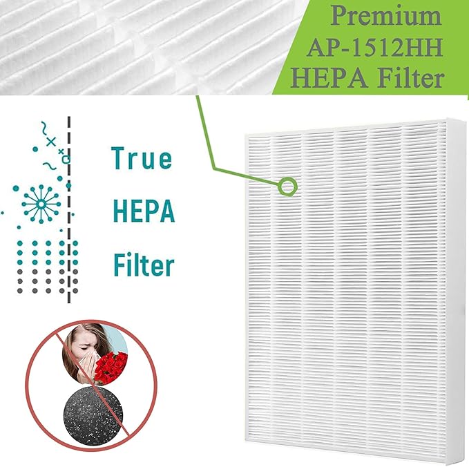 Replacement Filter for Coway AP1512HH AP-1512HH-FP, 3304899 Filter with 6 Pack Carbon Pre-filters