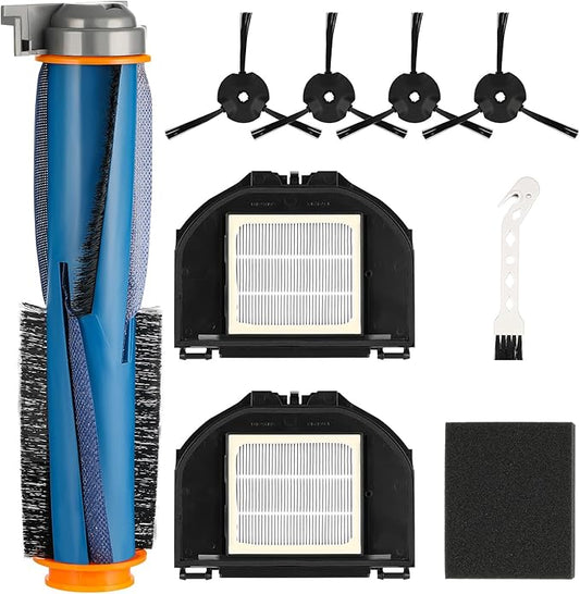 Vacuum Replacement Parts Compatible With Shark RV2310AE AV2310AE RV2310AE RV2320S UR2350AE RV2300S Matrix Robot Vacuum Cleaner, 1 Brush, 2 HEPA Filter, 4 Side Brush, 1 Sponge Filter(Not For RV2310)