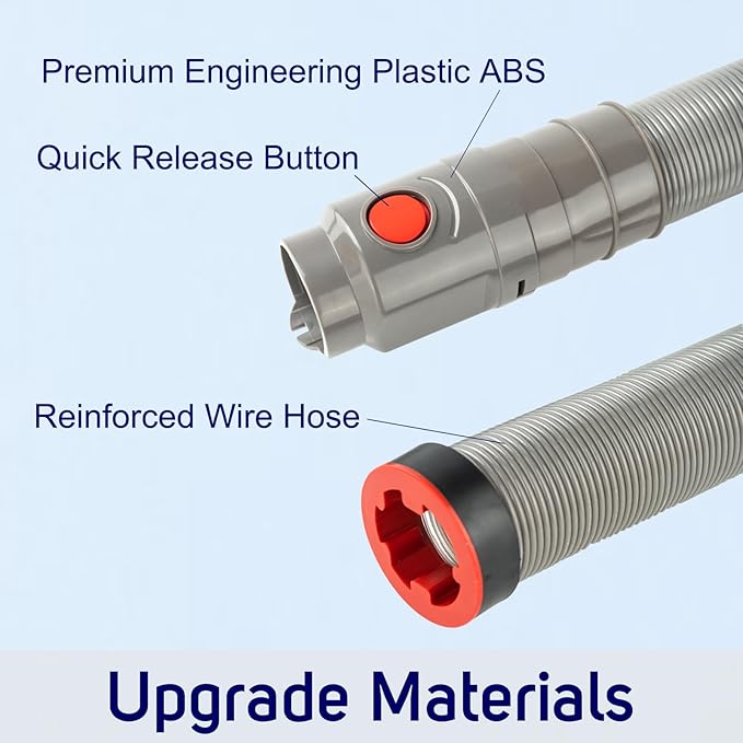 Upgraded Hose Replacement for Dyson DC40 DC41 DC65 DC66 UP13 UP14 UP19 UP20 UP30 Upright Vacuums, Stretch Hose Assembly Part Ref. No. 920765-03 920765-04 923433-01 (DC40 DC41)