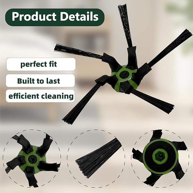 8 Pack s Series Corner-Sweeping Brush Replacement for iRobot Roomba S9 (9150) S9+ S9 Plus (9550) Edge-Sweeping Brushes,Vacuum Cleaner Side Brush Parts