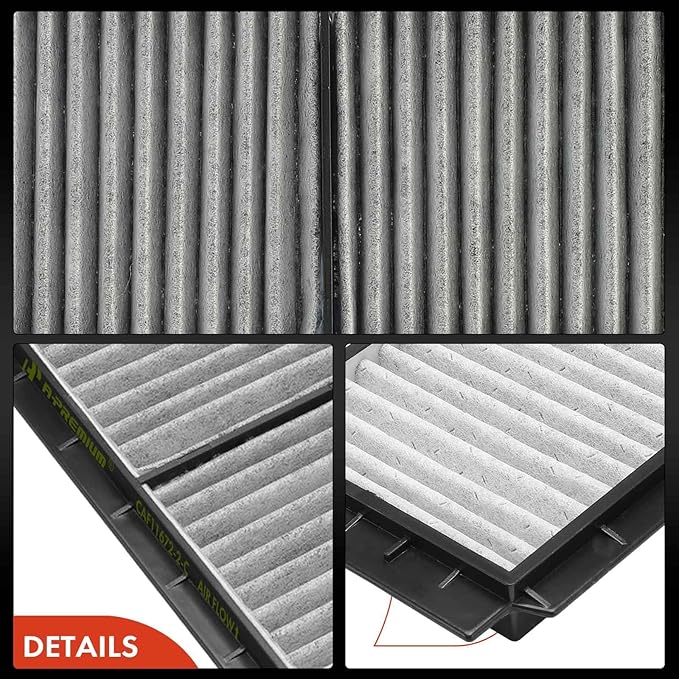 A-Premium 2-PC Cabin Air Filter with Activated Carbon Compatible with Mazda Models - 3 2010 2011 2012 2013