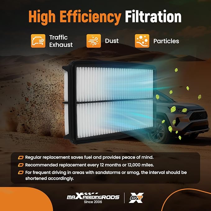 maXpeedingrods CA10013 Engine Air Filter Replacement for Honda Pilot (2009-2015), Odyssey (2005-2010), Acura MDX (2007-2009)