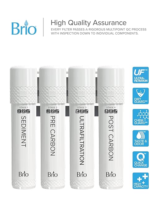 Brio 4-Stage Filter Replacement Kit for Ultrafiltration Water Cooler Dispensers