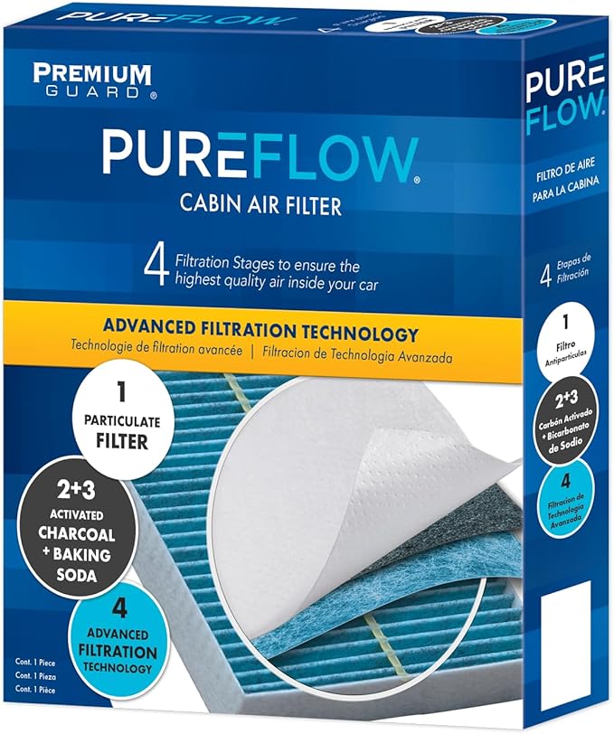 Pureflow Cabin Air Filter PC4329X | Fits 2019-15 BMW Alpina B6 xDrive Gran Coupe, 2018-12 650i