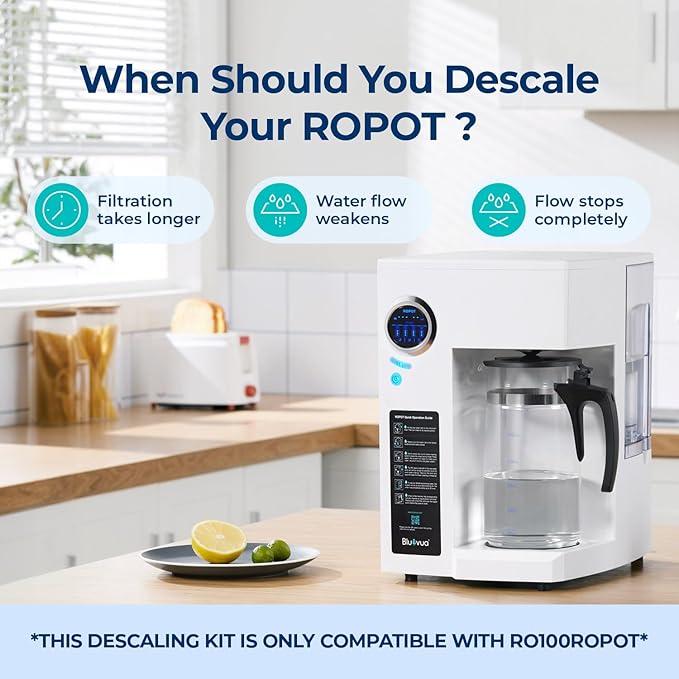 Bluevua Descaling Kit for RO100ROPOT System - Essential Maintenance for Optimal Water Quality