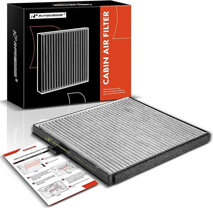 A-Premium Behind Glove Box Cabin Air Filter w/Activated Carbon Compatible with Honda Pilot 2003-2008, Odyssey 1999-2004 & MDX 2001-2006, 3.5L, Replace# WCAF1770, DW45459