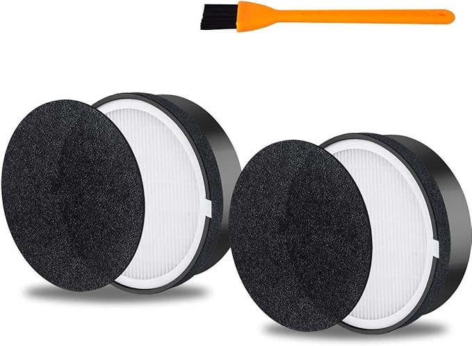 Hongfa LV-H132 Replacement Filters for Levoit Air Purifier, 3-in-1 Nylon Pre True HEPA Filter, True HEPA and Activated Carbon Filters Set LV-H132-RF
