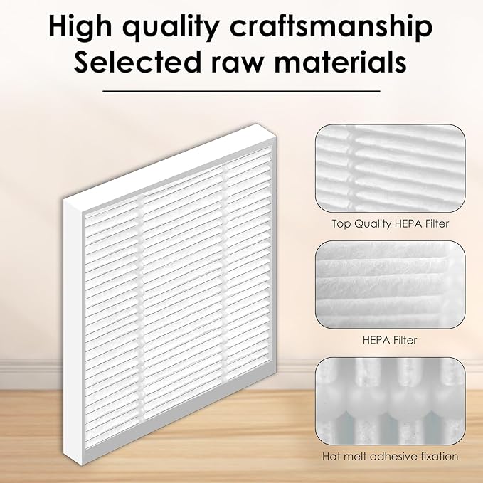 (8 Pack) Roomba 104, Q0520 Q011 Q0120 HEPA Filters for iRobot Roomba Vac, Vacuum 2 Essential Robot, Robot Vacuum and Mop, Y0140 Y0112 Y0110 Q0120, Roomba 105 Combo, Replacement Upright Vacuum Filters
