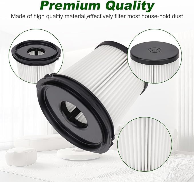 IW3511 BU3521 Filters For Shark IW3511 IW1111 IW1120 Detect Pro Lightweight Cordless Stick Vacuum Cleaner and Shark BU3523 Clean Empty Portable Handheld Vacuum,2 HEPA Filter + 2 Pre-motor Dust Filter