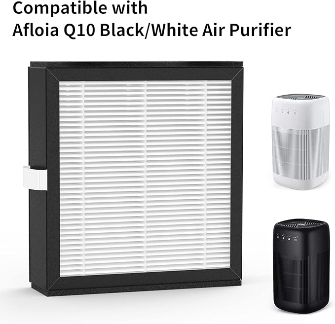 5 Packs Q10 Replacement Filters Compatible with Afloia Q10 Air Cleaner Purifier and Dehumidifier 2-in-1