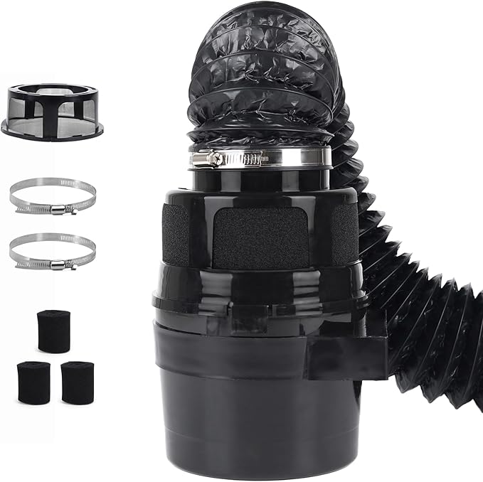 Upgraded Version - VIWINVELA 3 IN 1 Indoor Dryer Vent Kit with Lint Trap Dryer Lint Catcher Water Filter Bucket for Electric Dryer (Black Dryer Vent Bucket with Black Hose)