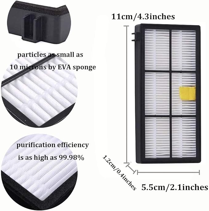 Replacement Accessory for iRobot Roomba 800 900 Series 805 860 870 871 880 890 960 980 Vacuum Accessories, Replacement Parts with 4 Roller Brushes,2 Tires,4 Filters,4 Side Brushes & Screws