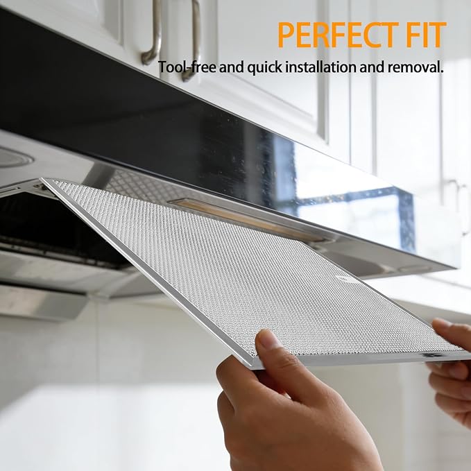 Range Hood Filter 11.5x11.5 Inches - S99010467 Replacement - 2 Pack Aluminum Mesh Grease Filters for BXT1 & AR1 Series - Easy Clean Kitchen Exhaust Fan Filter