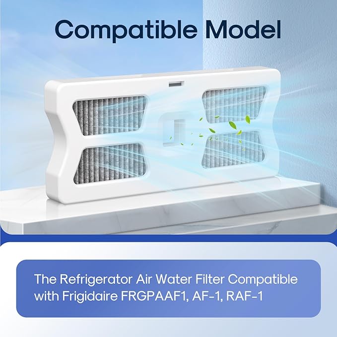 ICEPURE RAF-1 Refrigerator Air Filter Replacement for Frigidaire FRGPAAF1 PureAir Air Filter AF-1, FRGPAAF1, 4 PACK