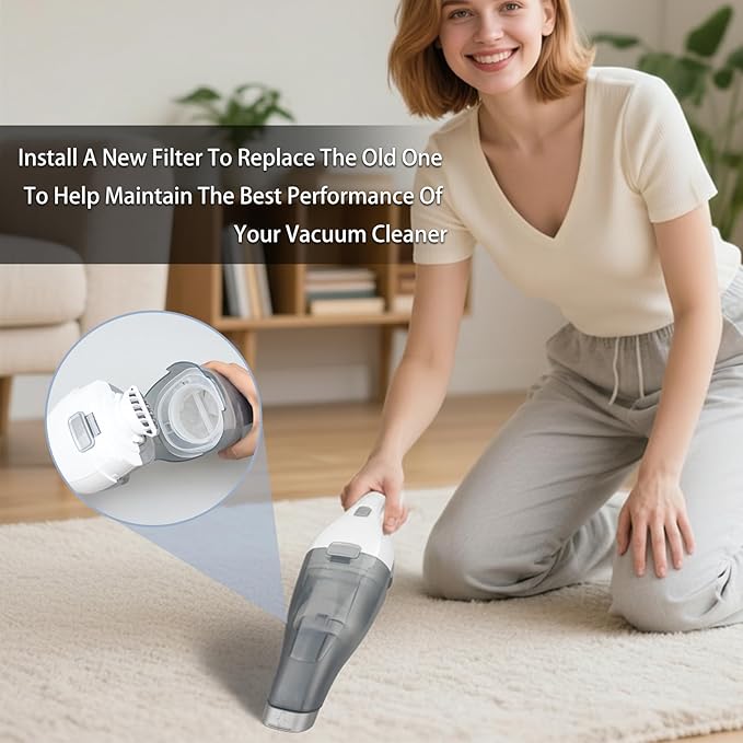 Replacement Filter for Black and Decker HNVC215B10 HNVC220BCZ01 HNVC115J22 Cordless Handheld Vacuum (6 Pack)