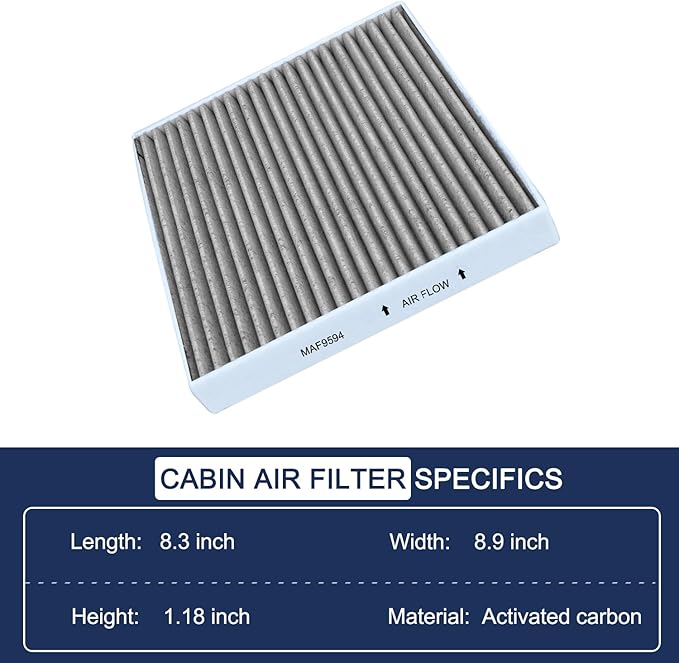 Not for Hybrid, Engine Cabin Air Filter Set for Kia Sorento (2021-2025), Santa Fe (2021-2025), Tucson (22-25), Santa Cruz (22-25), 2.5L Gas Sportage (23-25), K5 (21-25), Replace 97133L1000, 28113L1000