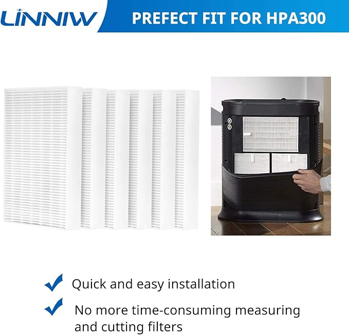 HPA300 HEPA Filter R for Honeywell Air Purifier Filter Replacement HPA200, HPA100, HPA090, HPA5300 Series Models, Fits for Honeywell Filter R, Replaces No. HRF-R1 HRF-R2 HRF-R3, 9 Pack