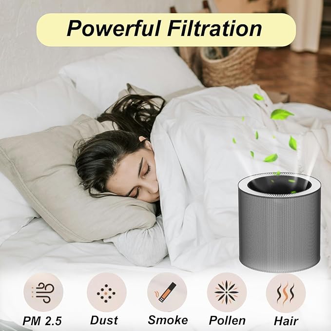 2 Pack C610 True Hepa Replacement Filter 1712-0121-00 Compatible with Winix C610 Air Cleaner Purifier, Part#C610