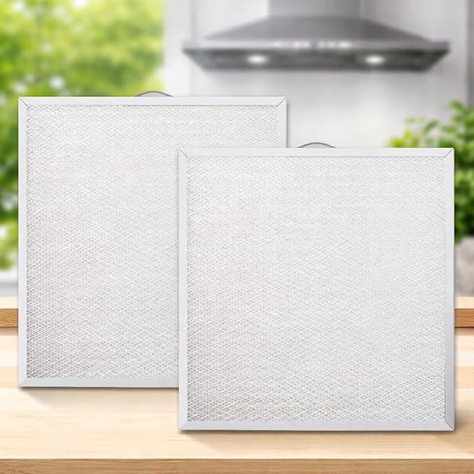99010316 Range Hood Filter 11 1/4" x 11 3/4" x 3/8" Compatible with Broan Nutone S99010316 WA65AF BPQTAF NTK7450000 990721400 990721400A Kenmore Sears QT20000 Series, Aluminum Grease Filter (2 Pack)