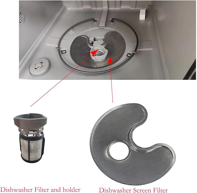 DD81-02293A Dishwasher Filter- Dishwasher Pump Cylinder Filter Replacement for Modle DW80R2031，DW80M2020US, DW80N3030UW, DW80N3030US, DW80N3030UB, DW80R2031UG Series