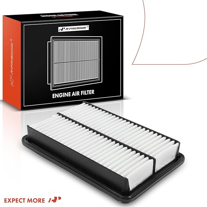 A-Premium Engine Air Filter Compatible with Mazda Vehicles - 3 (2012-2018), 3 Sport (2012-2018), 6 (2014-2021), CX-5 (2013-2023) - L4 2.0L 2.5L - Naturally Aspirated Only
