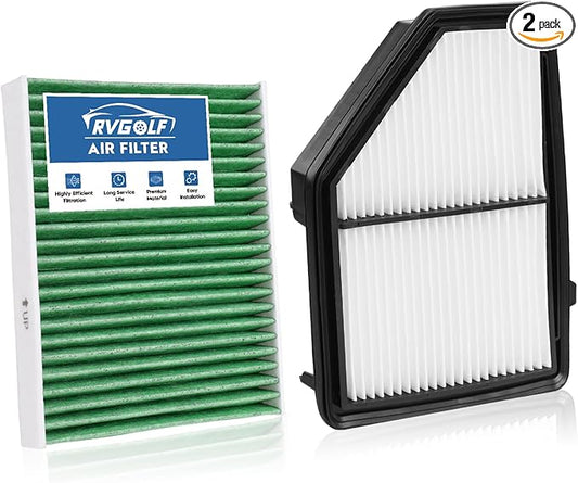 Engine+Cabin Air Filters Set Fit for 2016-2022 Honda HR-V HRV (Only 1.8L Gas) Engine Air Filter for My Car Cabin Filter With Activated Carbon Replacement CF11182 CA12052